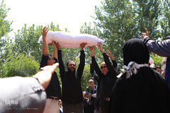 مراسم تشییع و خاکسپاری شهید گمنام در فدراسیون تکواندو 