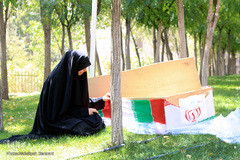 مراسم تشییع و خاکسپاری شهید گمنام در فدراسیون تکواندو 