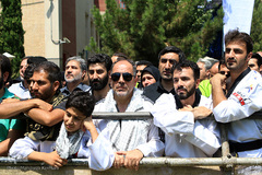 مراسم تشییع و خاکسپاری شهید گمنام در فدراسیون تکواندو 