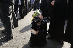 تشییع شهید گمنام در سوهانک تهران