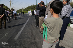 تشییع شهید گمنام در سوهانک تهران