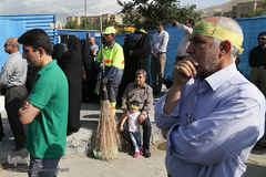 تشییع شهید گمنام در سوهانک تهران