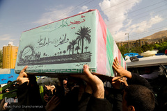 تشییع شهید گمنام در سوهانک تهران