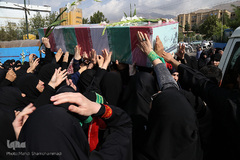 تشییع شهید گمنام در سوهانک تهران