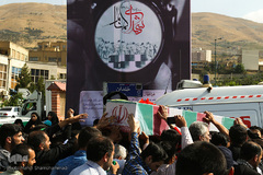 تشییع شهید گمنام در سوهانک تهران