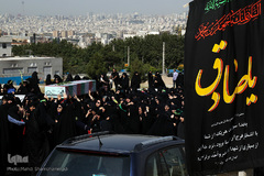 تشییع شهید گمنام در سوهانک تهران