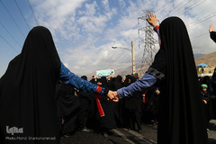 تشییع شهید گمنام در سوهانک تهران