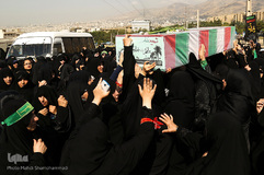 تشییع شهید گمنام در سوهانک تهران