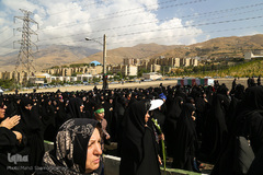 تشییع شهید گمنام در سوهانک تهران