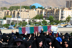 تشییع شهید گمنام در سوهانک تهران