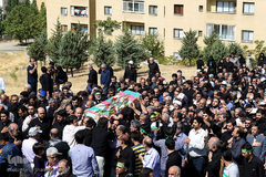 تشییع شهید گمنام در سوهانک تهران