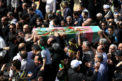 تشییع شهید گمنام در سوهانک تهران