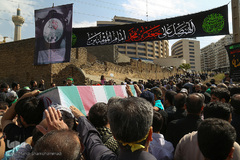 تشییع شهید گمنام در سوهانک تهران