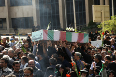 تشییع شهید گمنام در سوهانک تهران