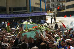 تشییع شهید گمنام در سوهانک تهران