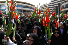 تشییع شهید گمنام در سوهانک تهران