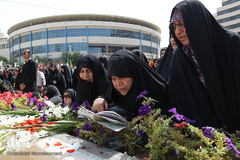 تشییع شهید گمنام در سوهانک تهران