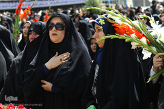 تشییع شهید گمنام در سوهانک تهران