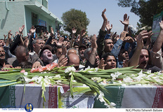 مراسم تشییع شهید سید یحیی سیدی