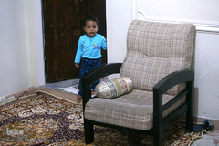 محمد علی پسر شهید قرآنی مدافع حرم «مصطفی صدرزاده»