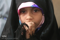 فاطمه دختر شهید قرآنی مدافع حرم «مصطفی صدرزاده»