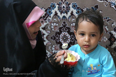 فرزندان شهید قرآنی مدافع حرم «مصطفی صدرزاده»