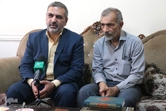 رحیم قربانی، رییس سازمان قرآن و عترت سپاه محمد رسول الله تهران بزرگ و پدر شهید قرآنی مدافع حرم «مصطفی صدرزاده» 