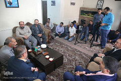 دیدار نمایندگان جامعه قرآنی با خانواده شهید مدافع حرم «مصطفی صدرزاده»