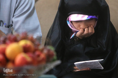 فاطمه دختر شهید قرآنی مدافع حرم «مصطفی صدرزاده»