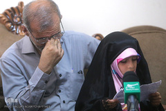 پدر و دختر شهید قرآنی مدافع حرم «مصطفی صدرزاده»