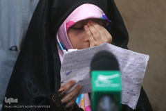 فاطمه دختر شهید قرآنی مدافع حرم «مصطفی صدرزاده»