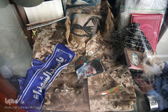 لباس رزم به یادگار مانده از شهید مدافع حرم «مصطفی صدرزاده»