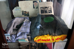 لباس رزم به یادگار مانده از شهید مدافع حرم «مصطفی صدرزاده»