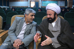 حجت‌الاسلام قهرمان نژاد، رییس امور قرآنی سازمان تبلیغات اسلامی استان تهران و مهدی نادی، کارشناس قرآنی