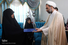 دیدار نمایندگان جامعه قرآنی با خانواده شهید مدافع حرم «مرتضی کریمی»