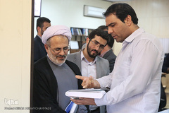 بازدید حجت الاسلام احمدی، رییس ستاد مرکزی پیاده روی اربعین از ایکنا