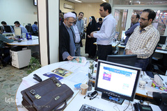 بازدید حجت الاسلام احمدی، رییس ستاد مرکزی پیاده روی اربعین از ایکنا