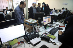 بازدید حجت الاسلام احمدی، رییس ستاد مرکزی پیاده روی اربعین از ایکنا