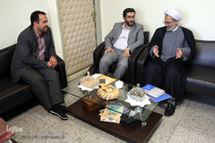 بازدید حجت الاسلام احمدی، رییس ستاد مرکزی پیاده روی اربعین از ایکنا