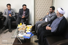 بازدید حجت الاسلام احمدی، رییس ستاد مرکزی پیاده روی اربعین از ایکنا