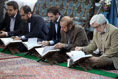 آئین تجلیل از حافظان و قاریان محافل انس با قرآن حرم مطهر امام خمینی(ره)