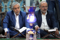 استاد محمد رضا ابوالقاسمی و استاد حسین سبزعلی از پیشکسوتان قرآن کریم