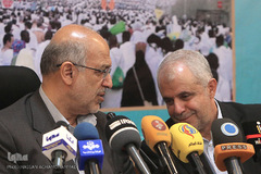  سعید اوحدی، رییس سازمان حج و زیارت و سردار انصاری، قائم مقام سازمان بنیاد شهید و امور ایثارگران کشور