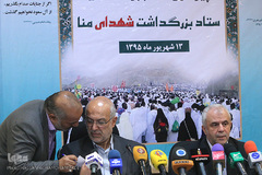  سعید اوحدی، رییس سازمان حج و زیارت و سردار انصاری، قائم مقام سازمان بنیاد شهید و امور ایثارگران کشور