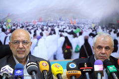  سعید اوحدی، رییس سازمان حج و زیارت و سردار انصاری، قائم مقام سازمان بنیاد شهید و امور ایثارگران کشور