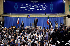 دیدار خانواده‌های شهدای منا با رهبر معظم انقلاب