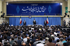 دیدار خانواده‌های شهدای منا با رهبر معظم انقلاب