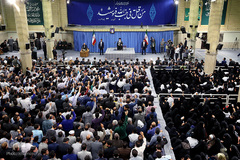 دیدار خانواده‌های شهدای منا با رهبر معظم انقلاب