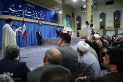 دیدار خانواده‌های شهدای منا با رهبر معظم انقلاب