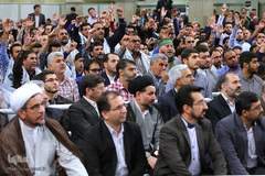 دیدار خانواده‌های شهدای منا با رهبر معظم انقلاب